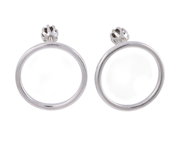 Soliter Slušivé strieborné náušnice Kruhy 431 001 02820 04