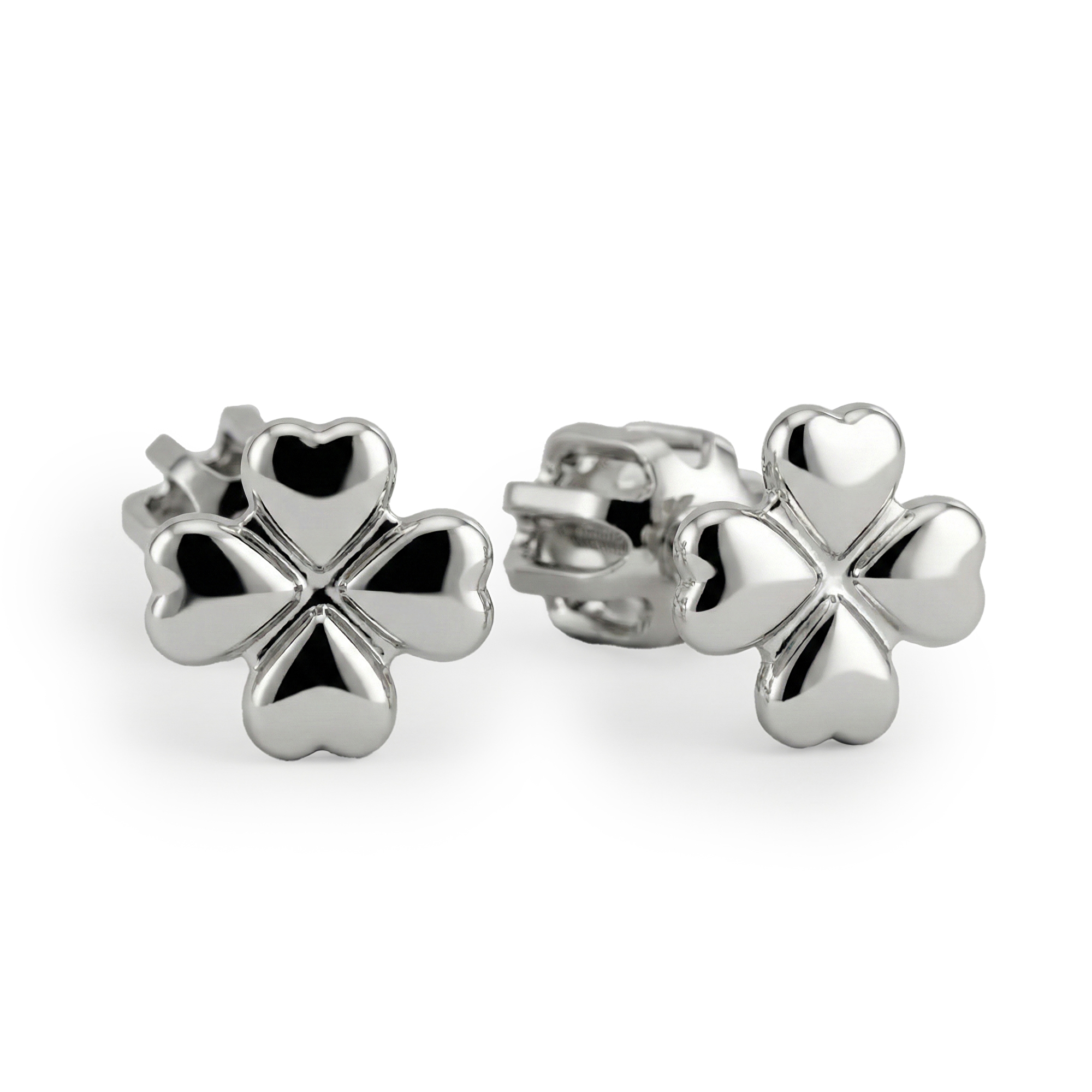 Soliter Strieborné náušnice kôstky Štvorlístok 431 001 02833 04