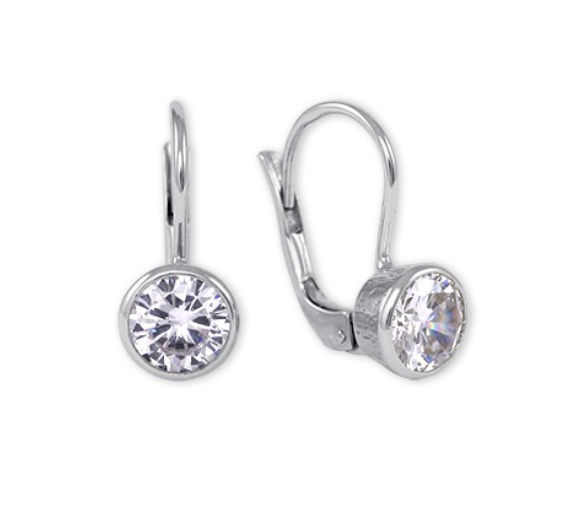 Soliter Strieborné náušnice s čírym kryštálom 436 001 00139 04
