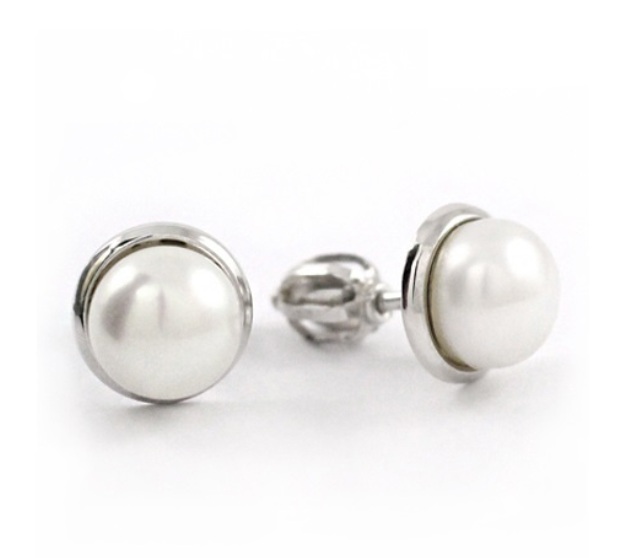 Soliter Strieborné náušnice so syntetickou perlou 438 001 00151 04