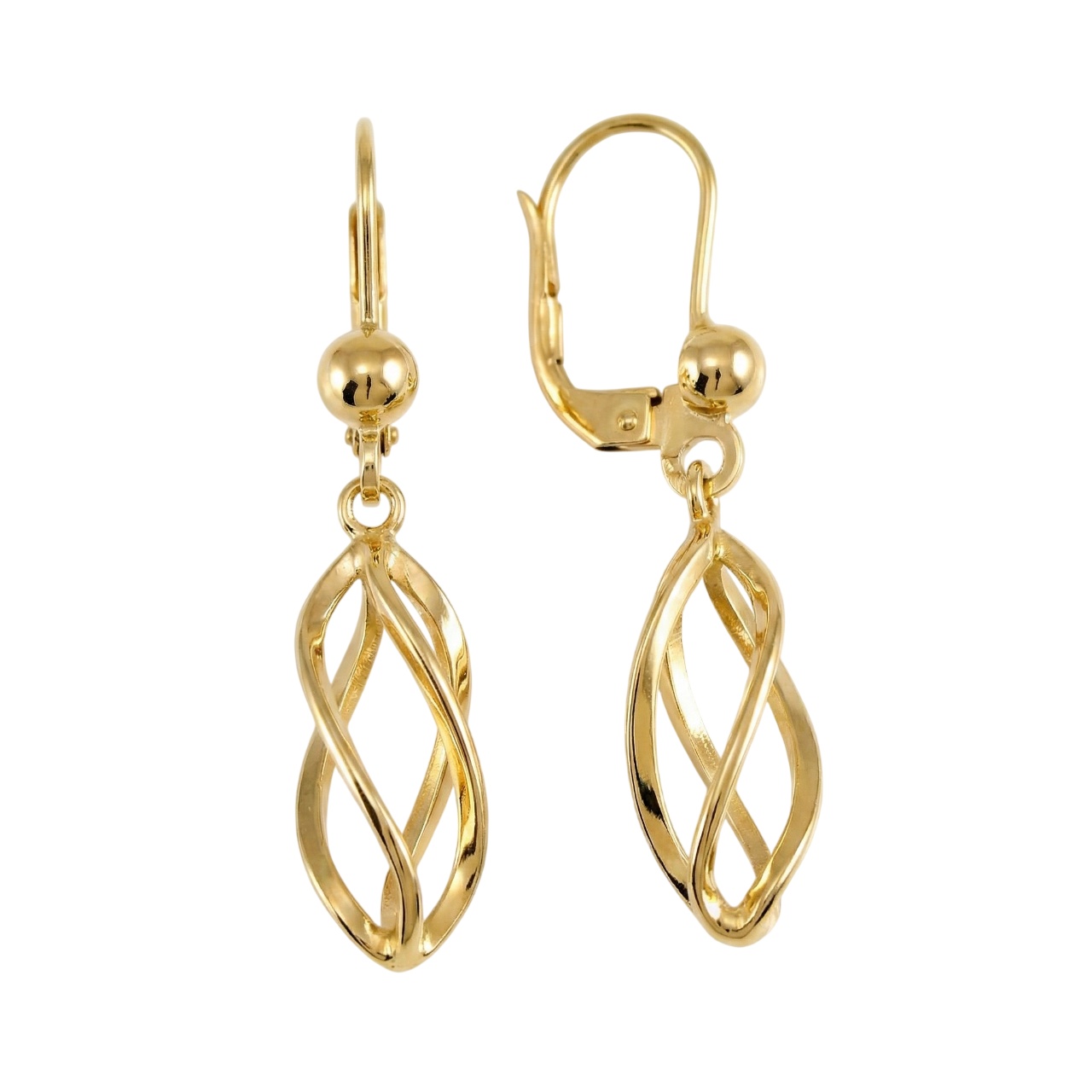 Soliter Visiace náušnice z pozláteného striebra 431 001 02665 05