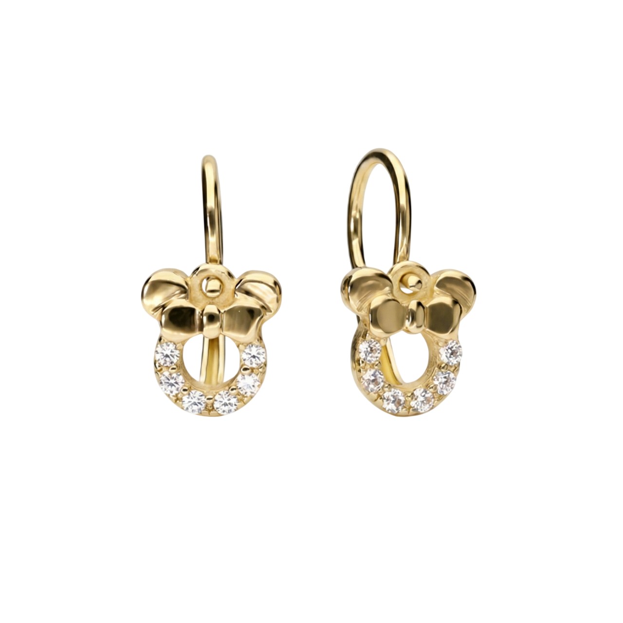 Soliter Zlaté detské náušnice so zirkónmi Minnie 239 001 01253 0000000