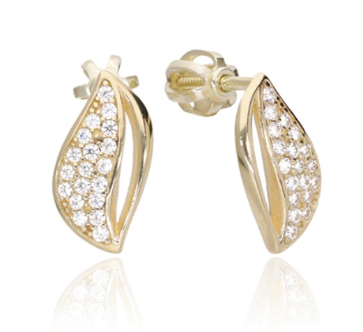 Soliter Zlaté náušnice s kubickými zirkónmi 239 001 01264 00