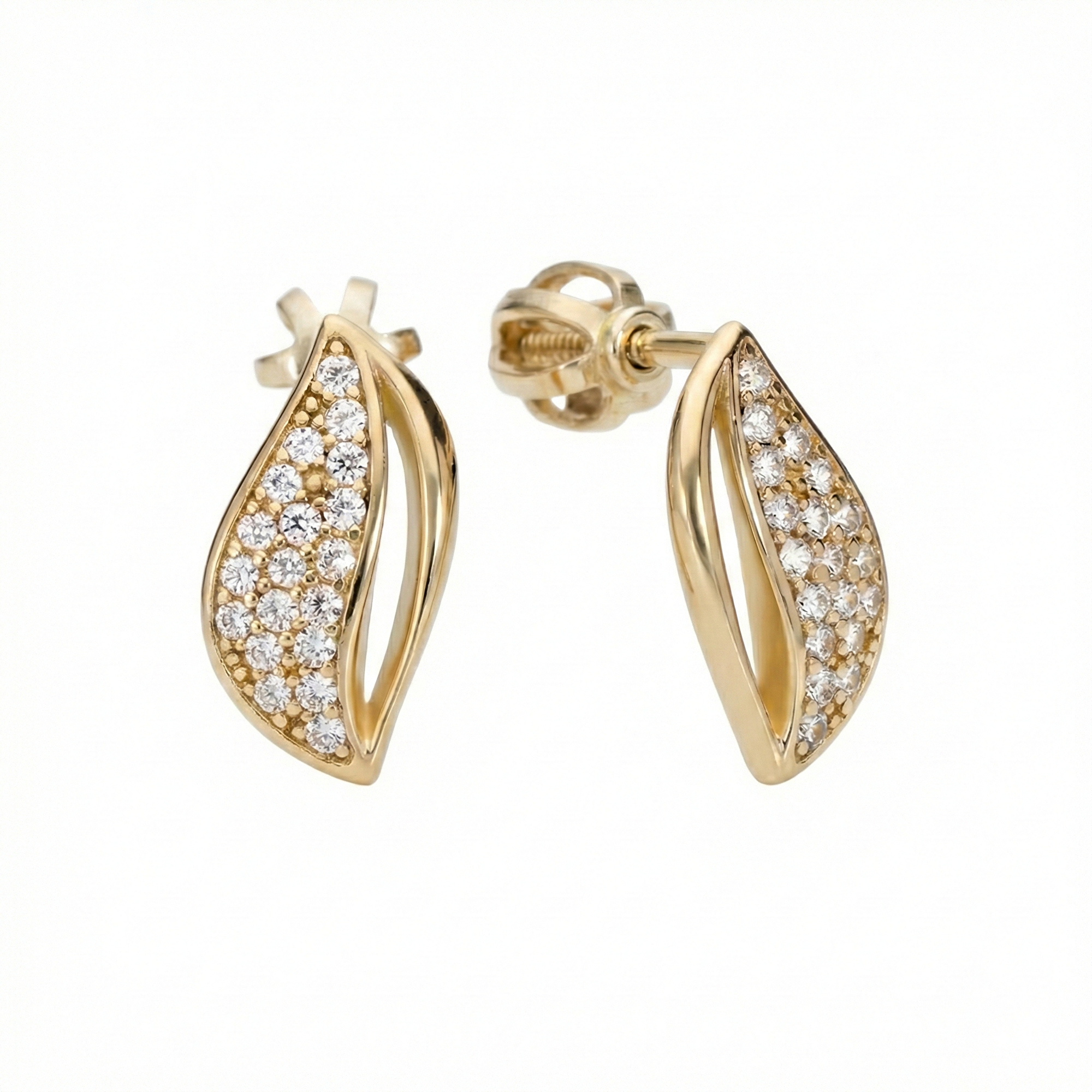 Soliter Zlaté náušnice s kubickými zirkónmi 239 001 01264 00