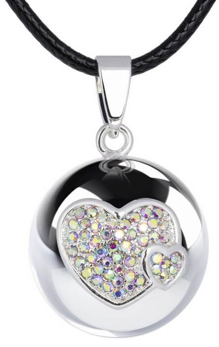 MUMMY BELL -  Dámský náhrdelník Rolnička Hearts BH20