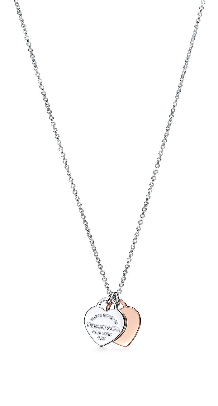 Tiffany & Co. Gyönyörű bicolor nyaklánc 30872533 (lánc, 2x medál) + eredeti csomagolás