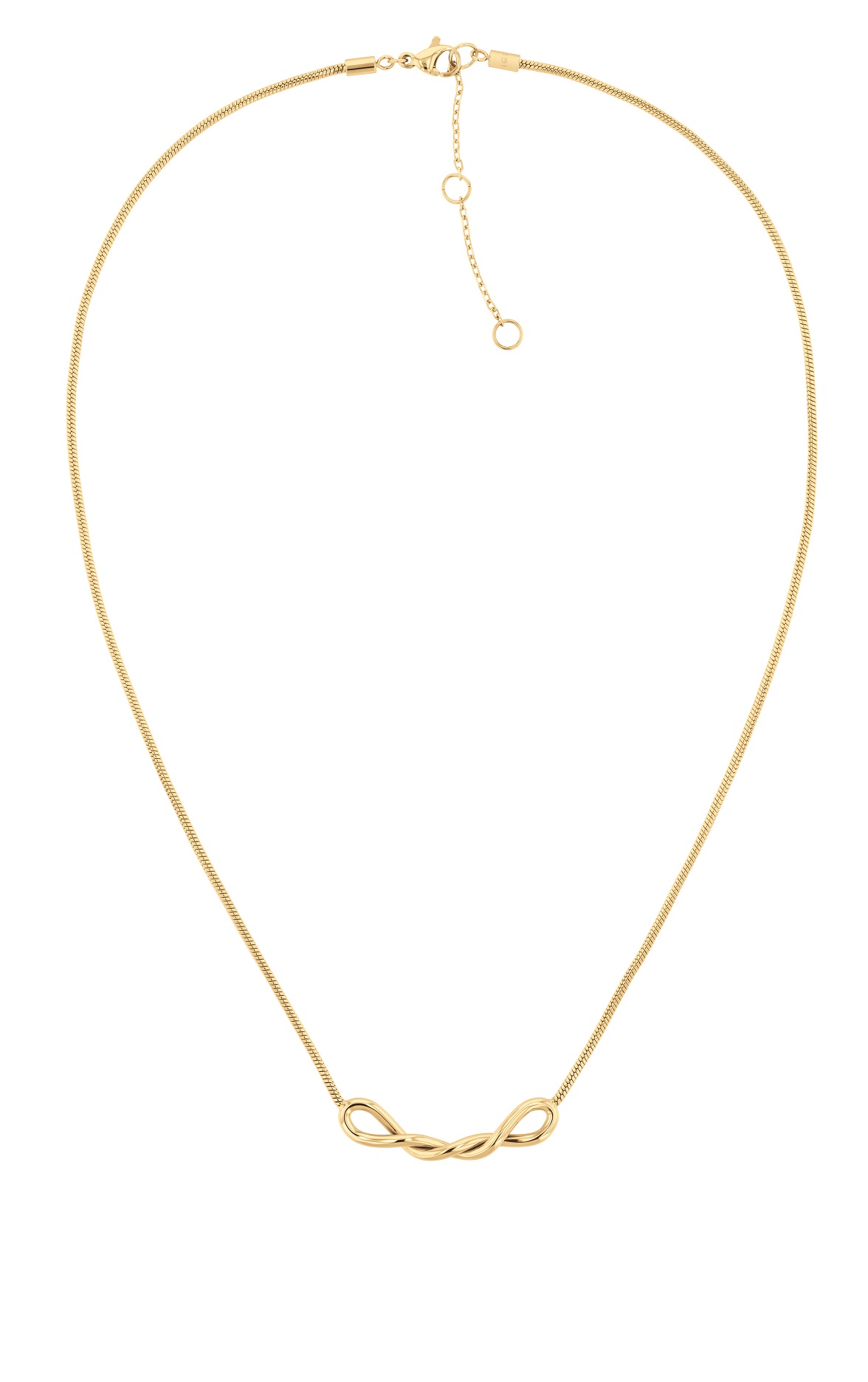 Levně Tommy Hilfiger Elegantní pozlacený náhrdelník Twist 2780734