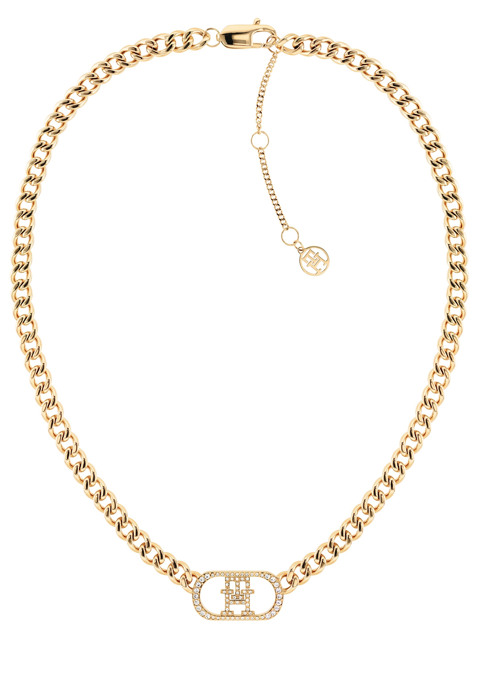 Levně Tommy Hilfiger Luxusní pozlacený náhrdelník Monogram 2780894