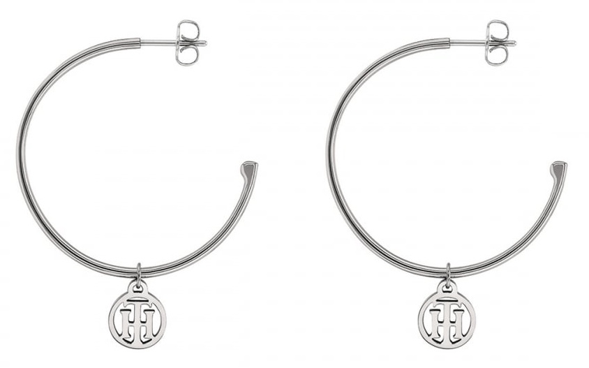 Tommy Hilfiger Moderné oceľové kruhy s príveskami 2v1 2780023