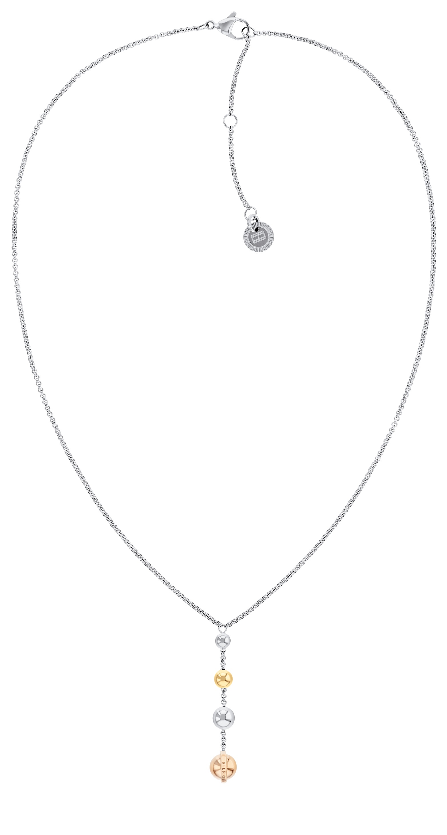 Levně Tommy Hilfiger Módní dámský náhrdelník z oceli Metallic Orb 2780819