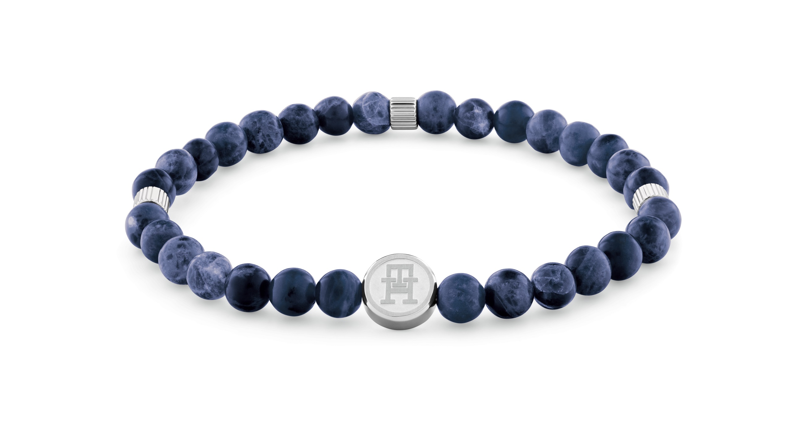 Tommy Hilfiger Černý korálkový náramek z onyxu Beads 2790609