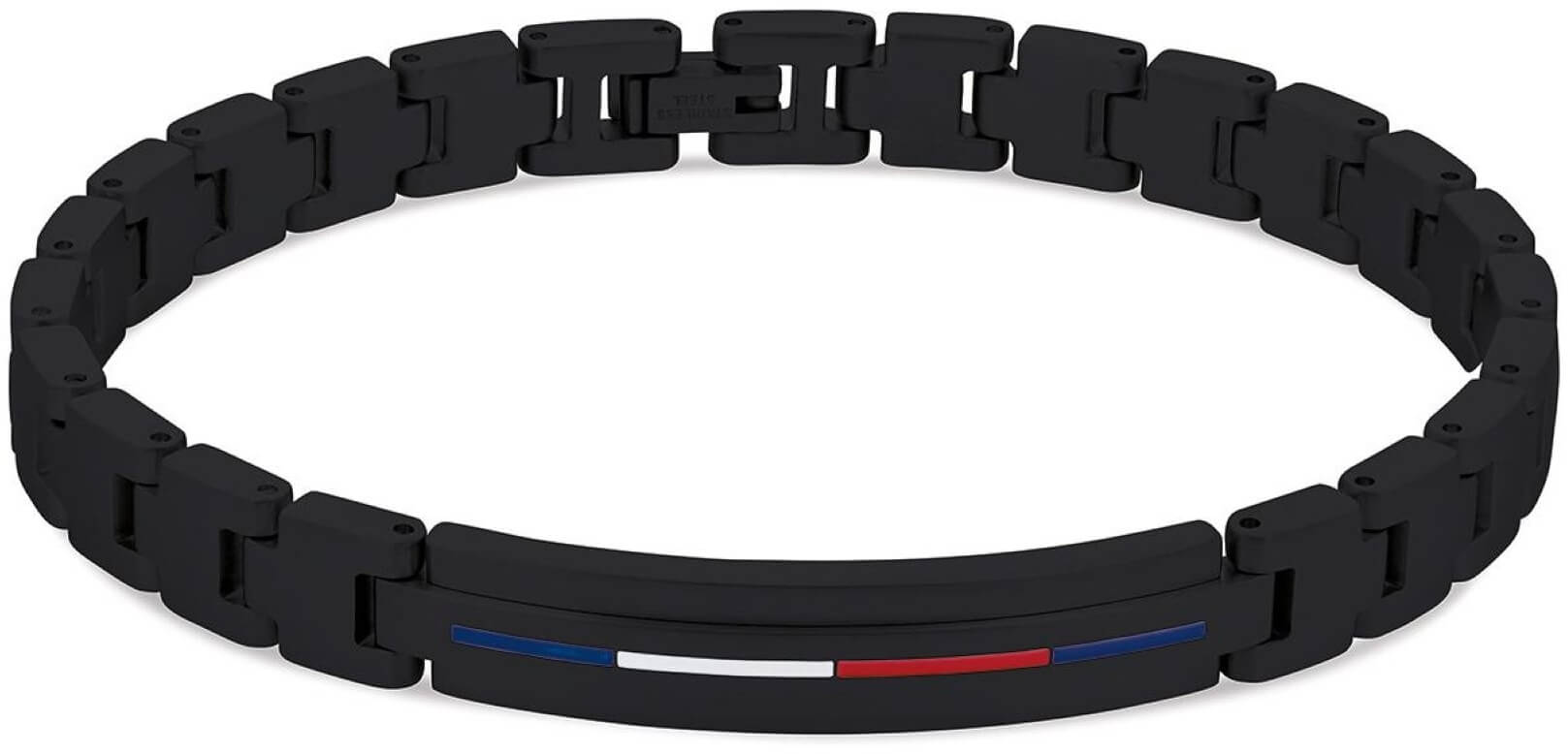 Tommy Hilfiger Bracciale nero senza tempo in acciaio 2790312