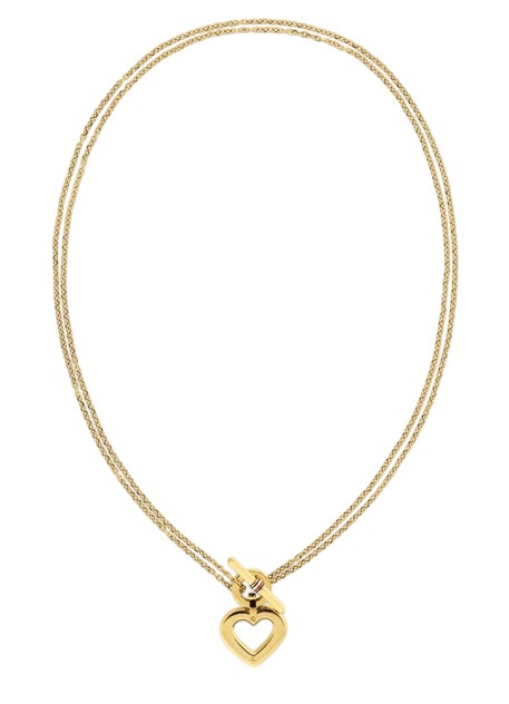 Tommy Hilfiger Půvabný dvojitý náhrdelník se srdcovým přívěskem Toggle Heart 2780968