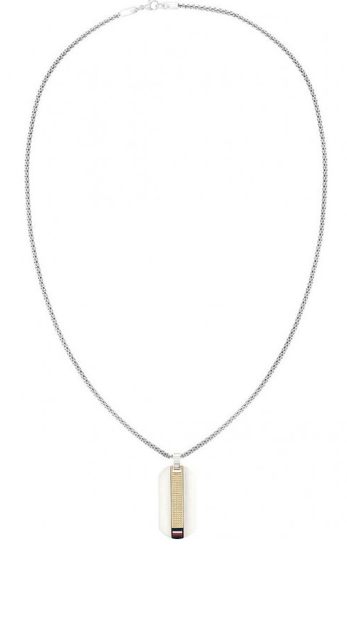 Tommy Hilfiger Stylový bicolor náhrdelník Psí známka 2790318