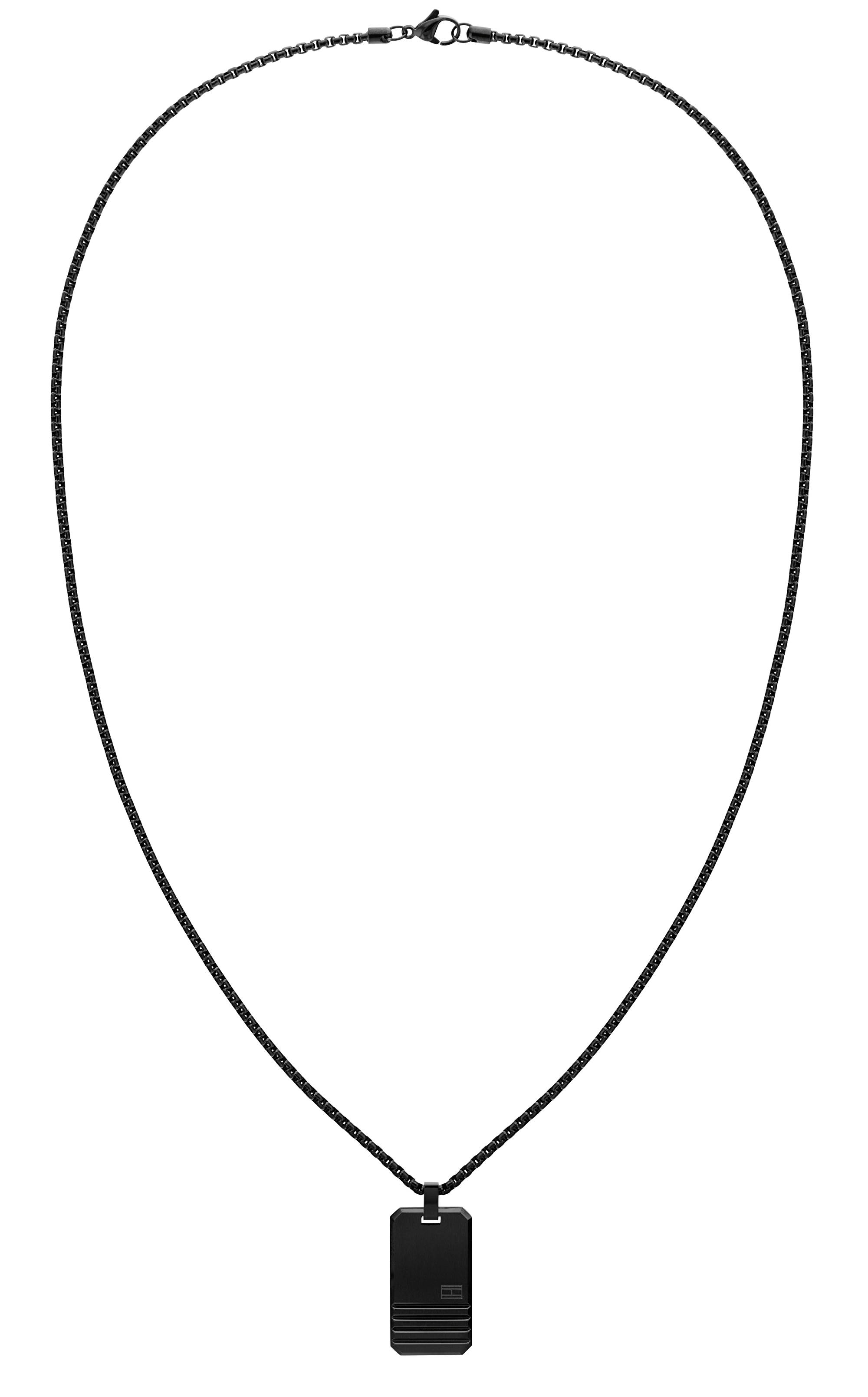 Levně Tommy Hilfiger Stylový černý náhrdelník 2790488