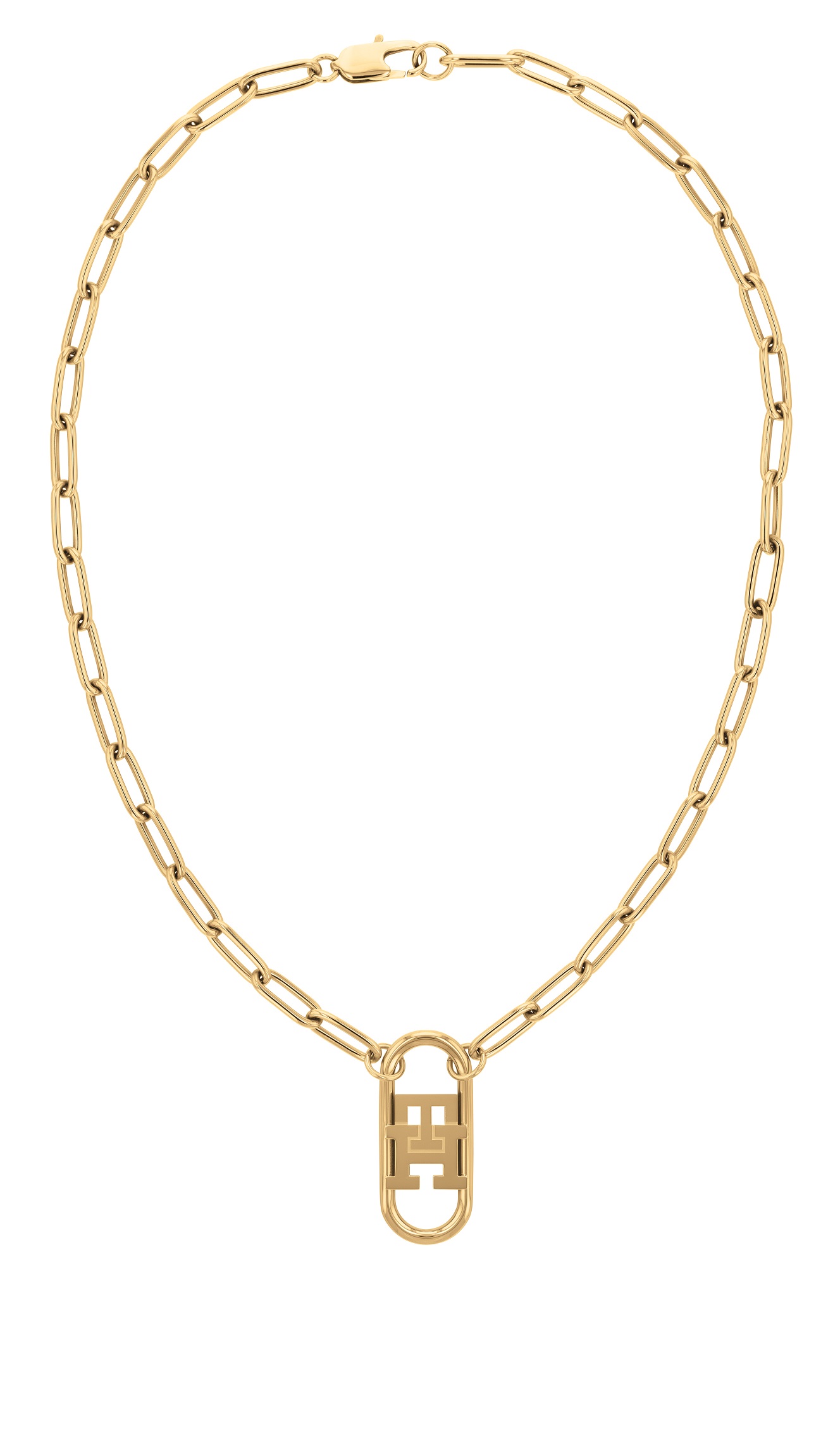 Levně Tommy Hilfiger Stylový pozlacený náhrdelník Monogram 2780723