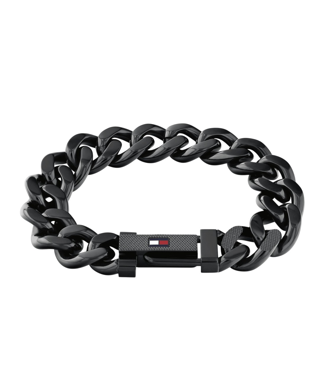 Tommy Hilfiger Výrazný černý náramek z oceli Wild 2790639