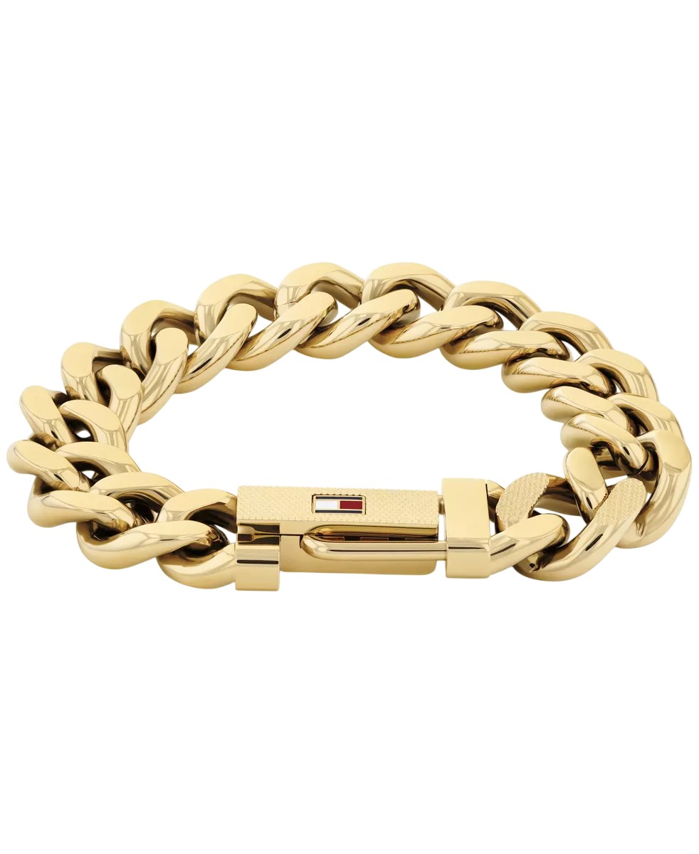Tommy Hilfiger Výrazný pozlacený náramek z oceli Wild 2790638