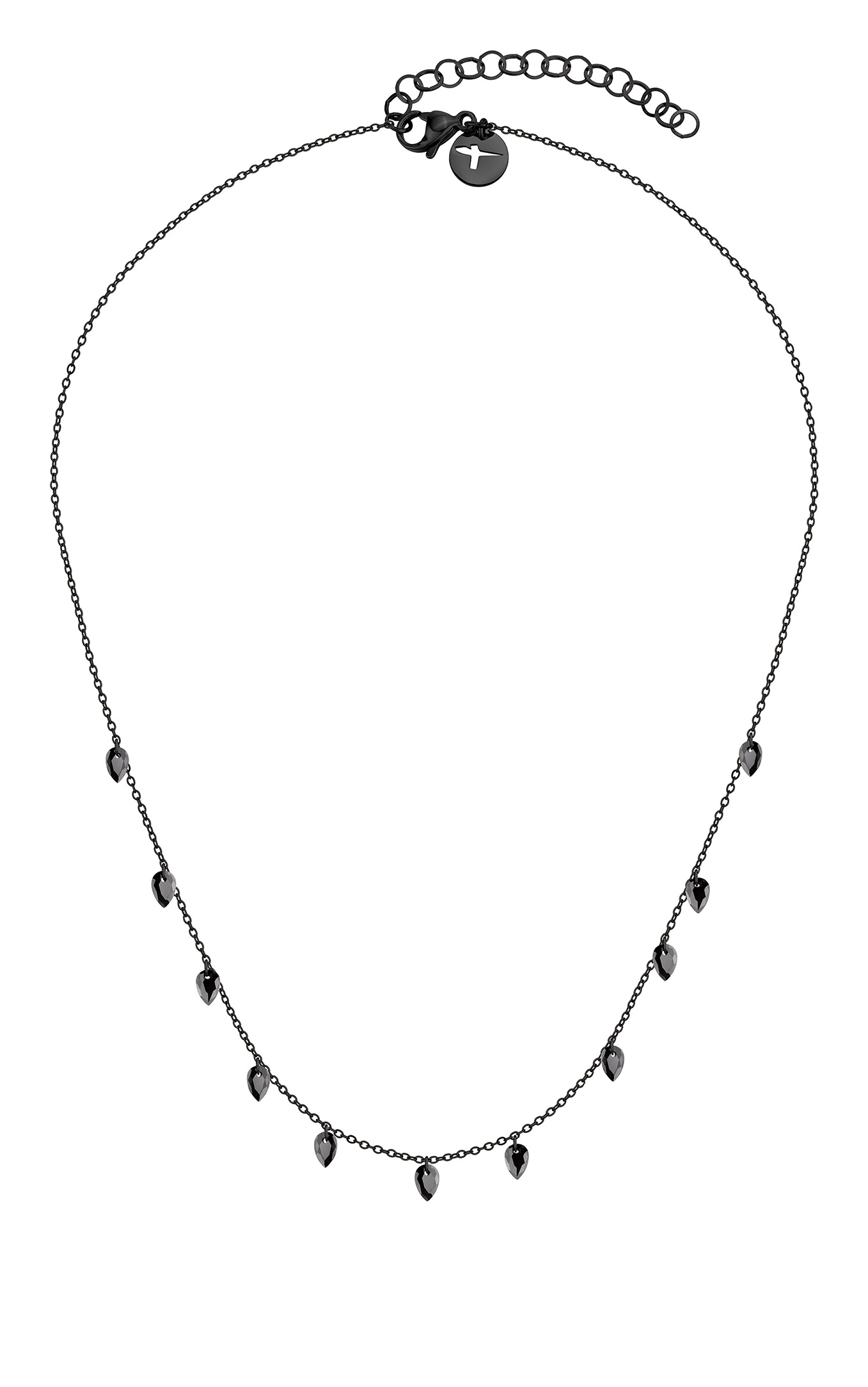 Levně Tamaris Nápaditý černý náhrdelník se zirkony TJ-0076-N-45