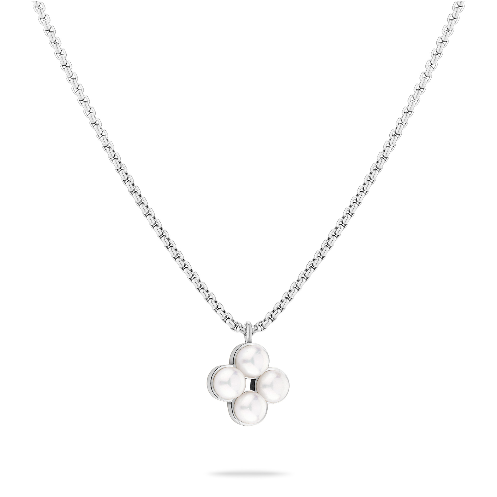 Tamaris -  Půvabný ocelový náhrdelník se syntetickými perlami TJ-0511-N-45