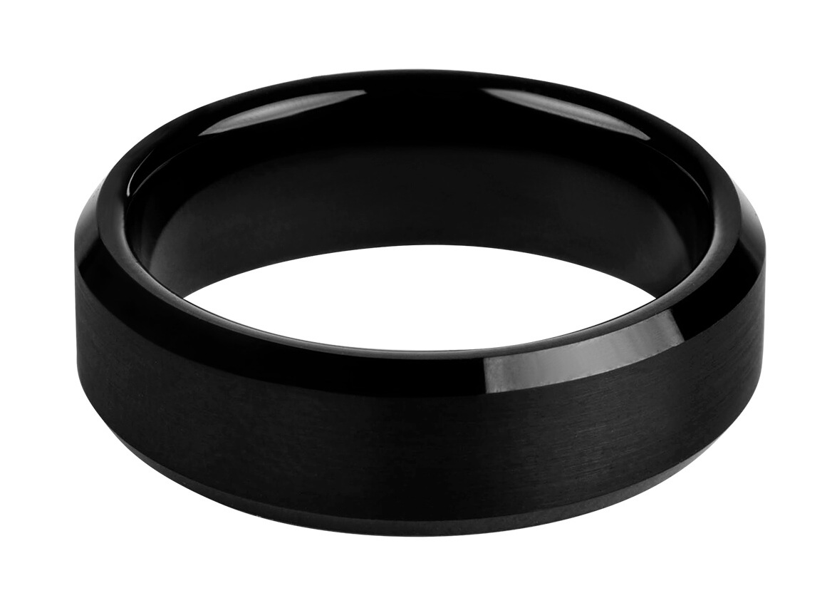 Troli Čierny oceľový prsteň 65 mm