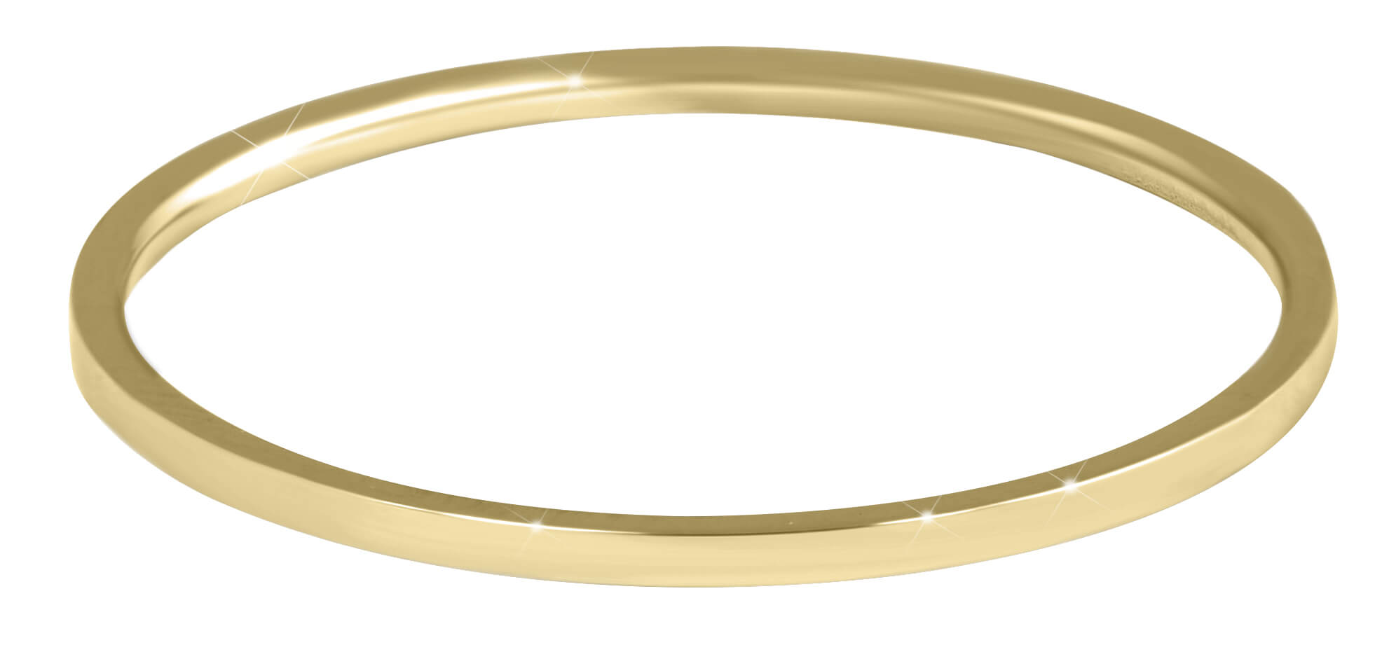 Troli Elegantný minimalistický prsteň z ocele Gold 59 mm + 2 mesiace na vrátenie tovaru