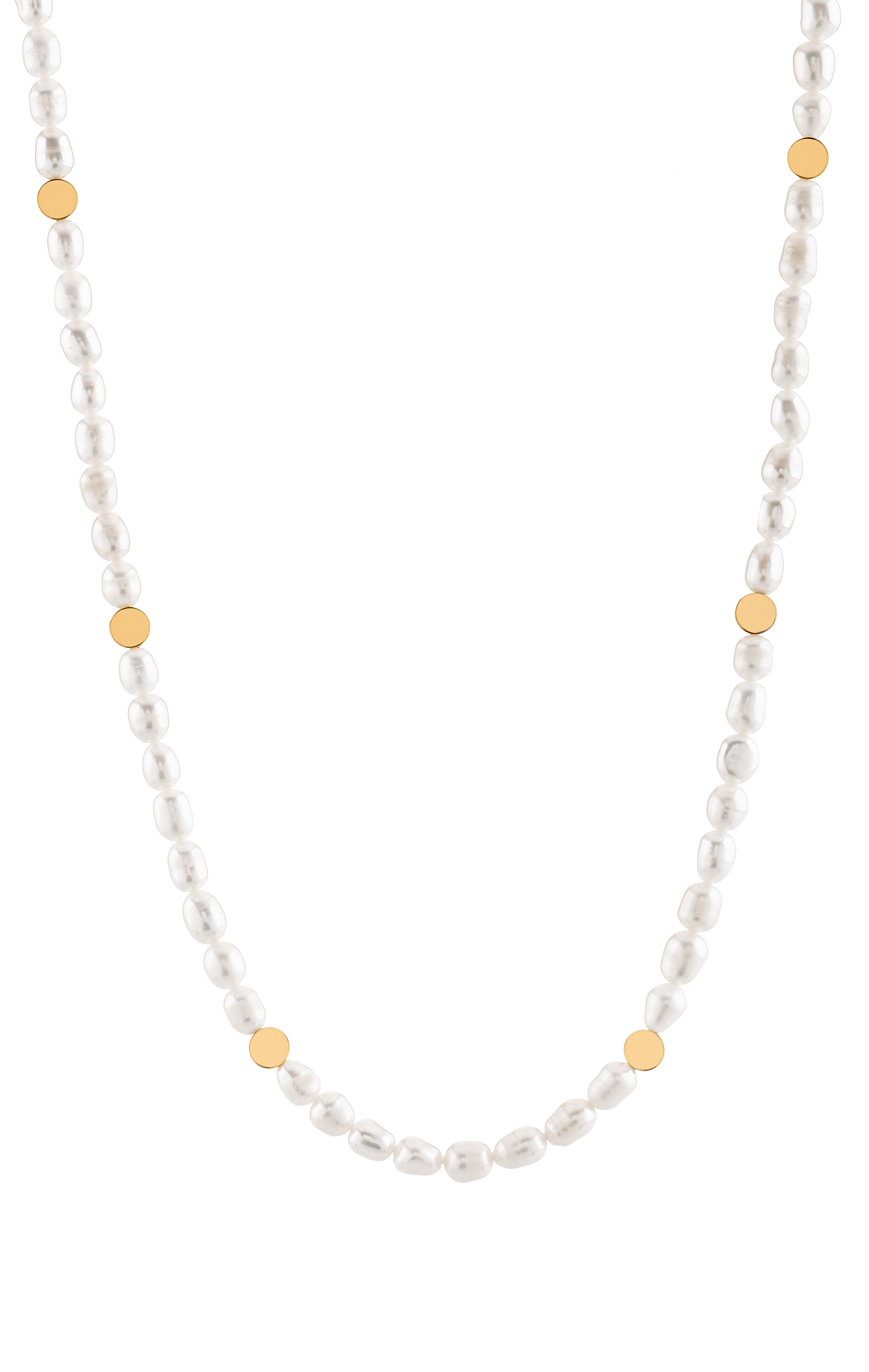 Troli Elegantný náhrdelník s pravými perlami VAAXP1319G