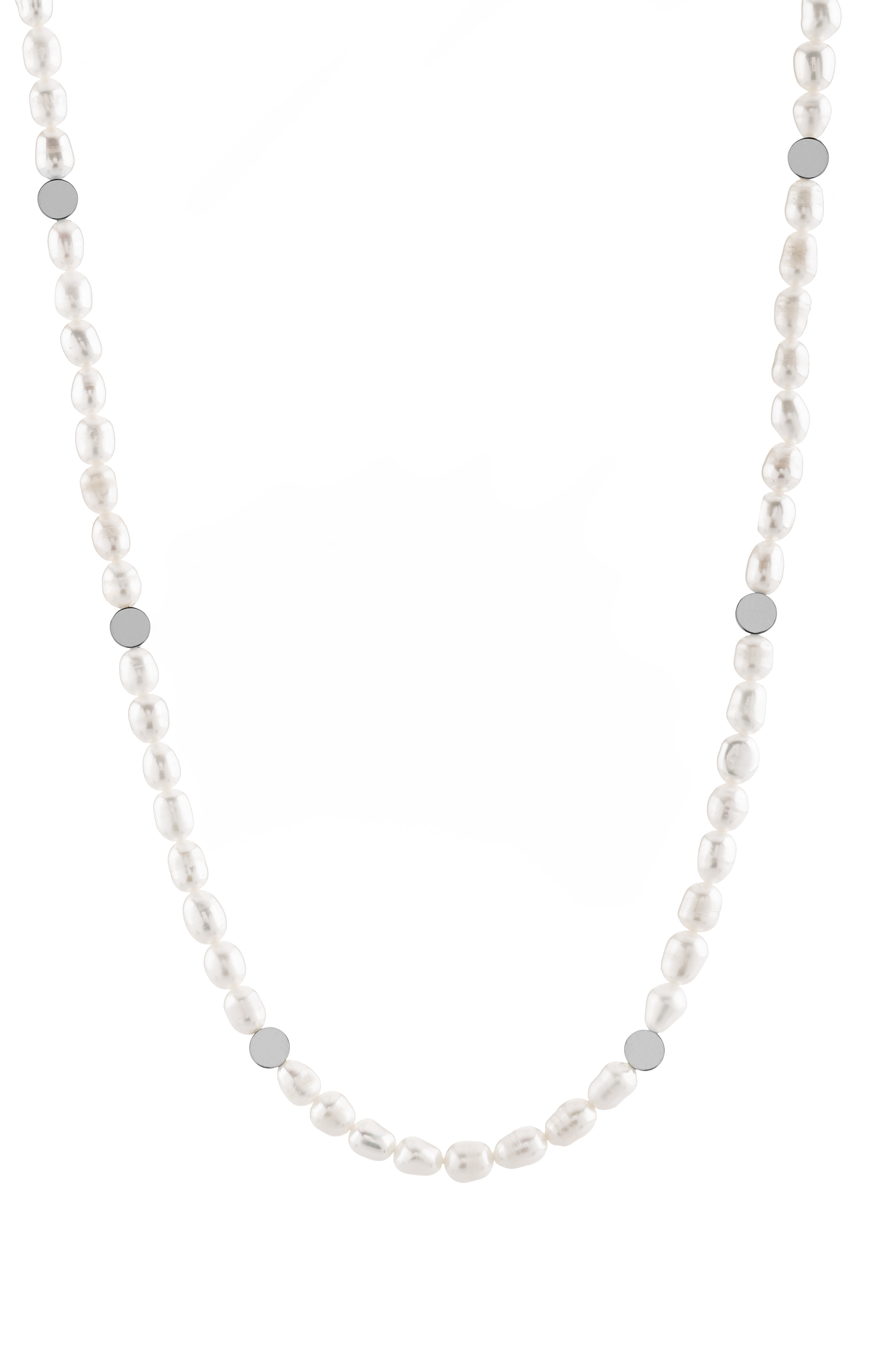 Troli Elegantný náhrdelník s pravými perlami VAAXP1319S