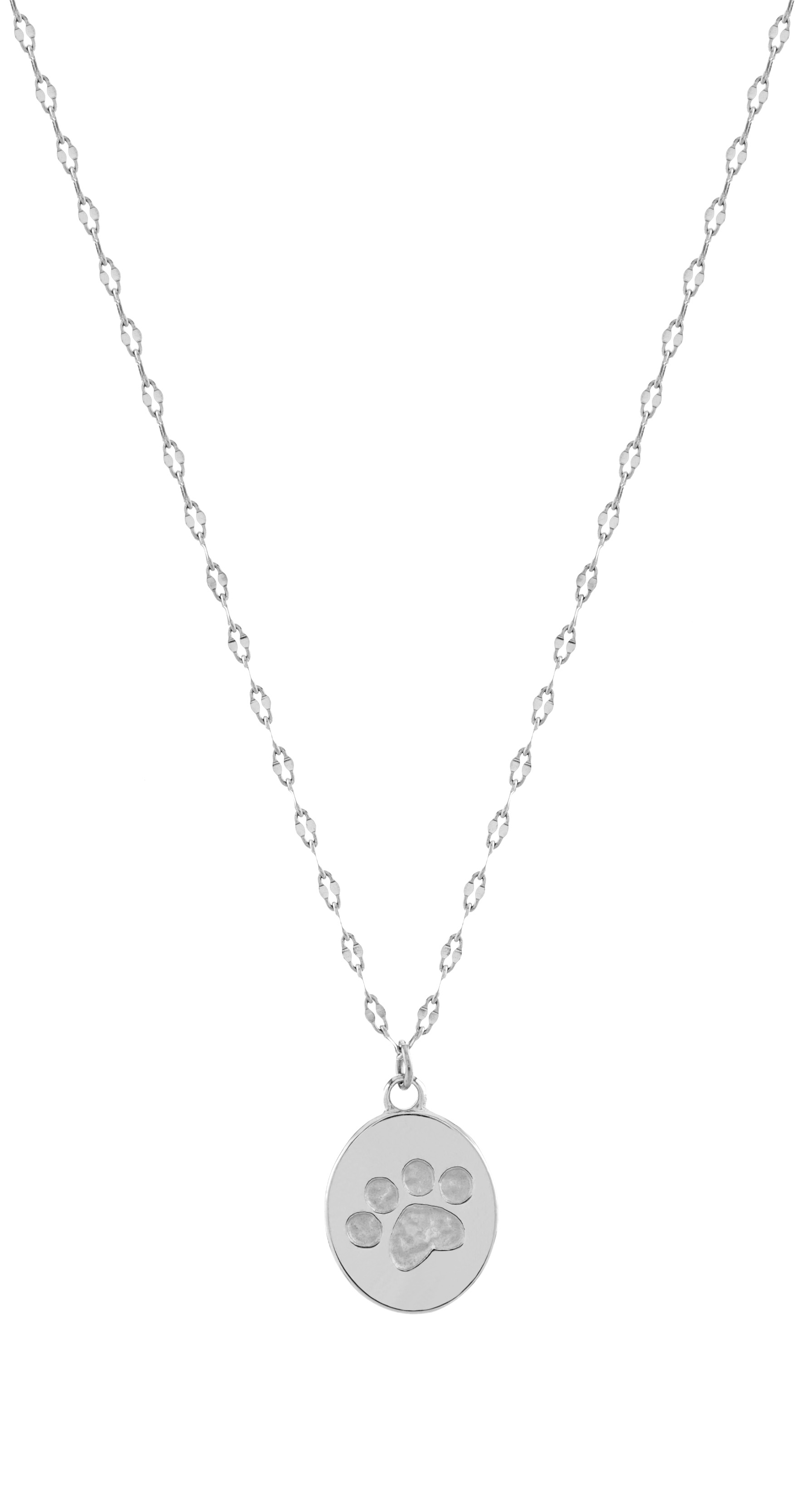 Troli Hravý oceľový náhrdelník Tlapka VABQJN038S (retiazka, prívesok)