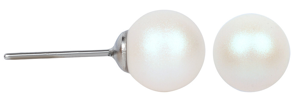 Levně Levien Jemné perlové náušnice Pearl Pearlescent White