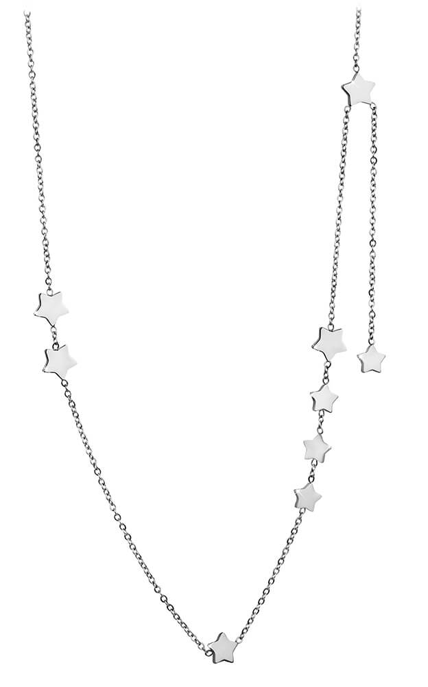 Troli -  Ocelový náhrdelník s hvězdičkami