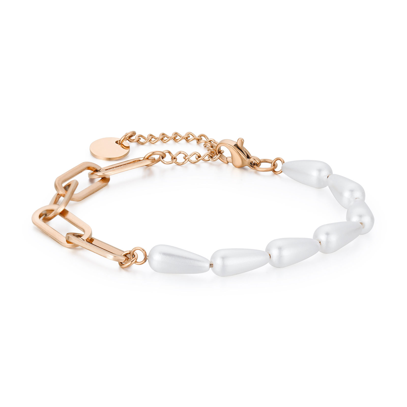 Troli Bracciale bronzo con perle VWSB001RG