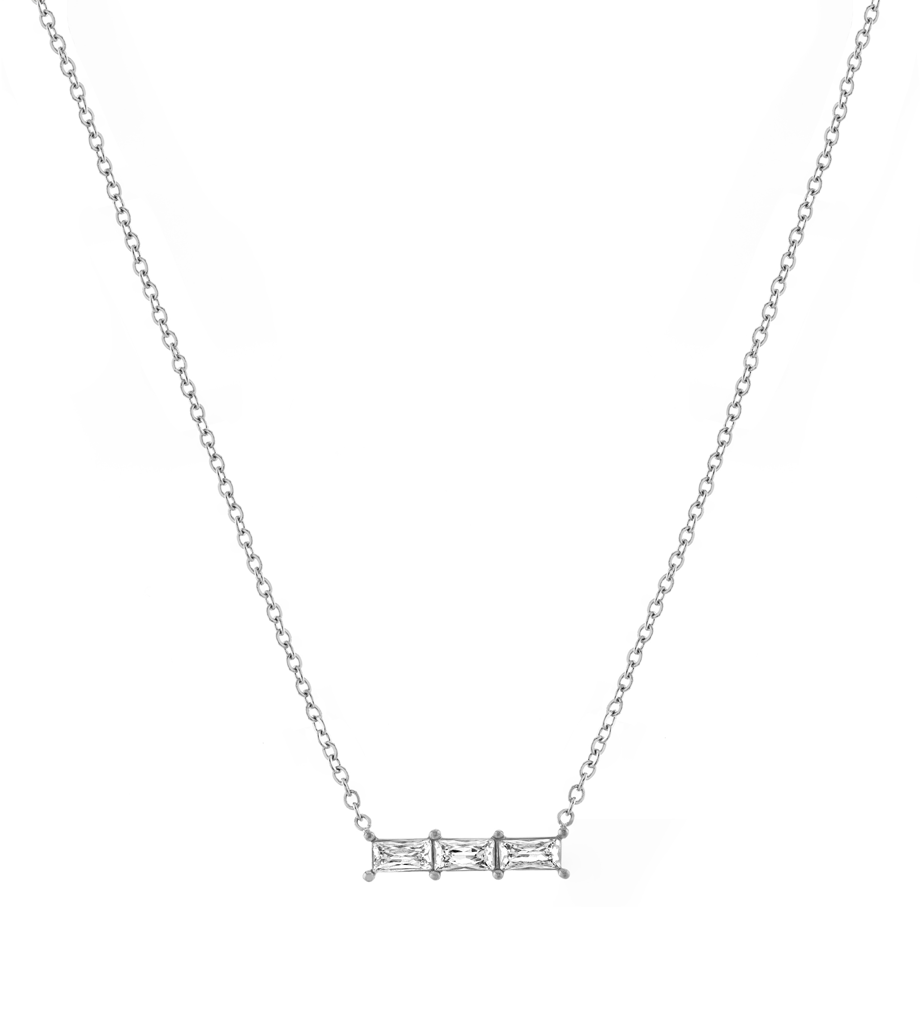 Troli Trblietavý náhrdelník so zirkónmi VAAJDN21166S-WT