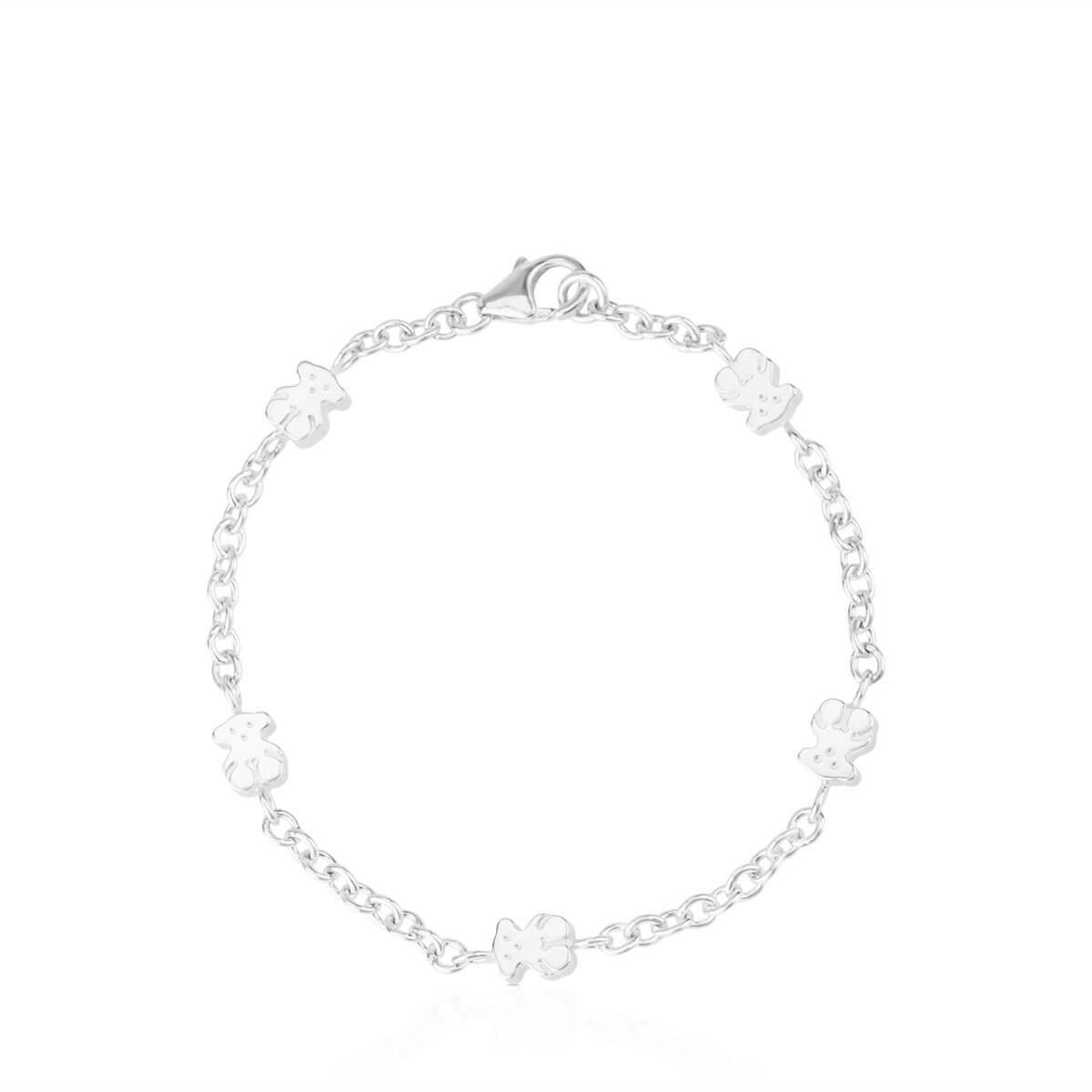 Tous Bracciale in argento con orsacchiotti Sweet Dolls 214831500