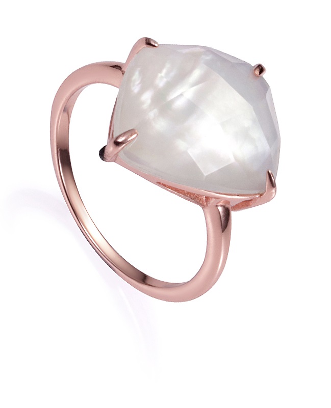 Viceroy Elegantní bronzový prsten s perletí Elegant 15110A01-40 54 mm