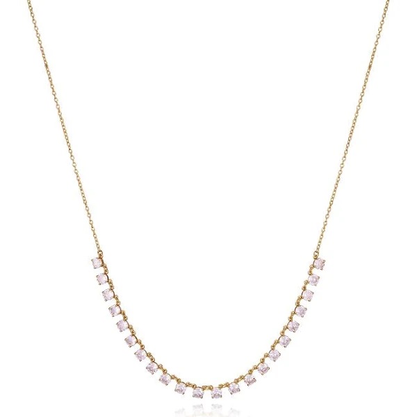 Levně Viceroy Elegantní pozlacený náhrdelník se zirkony Elegant 13150C100-30