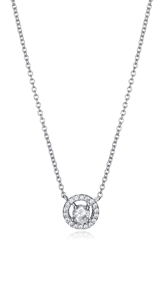 Viceroy Elegantný strieborný náhrdelník so zirkónmi Clasica 13013C000-30