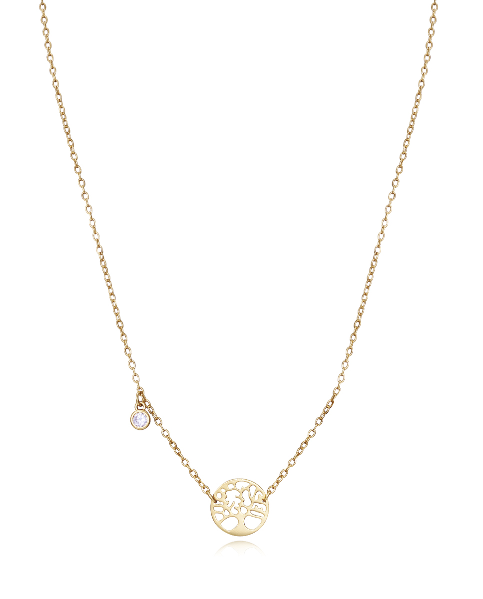 Levně Viceroy Fashion pozlacený náhrdelník Strom života Elegant 13068C100-30