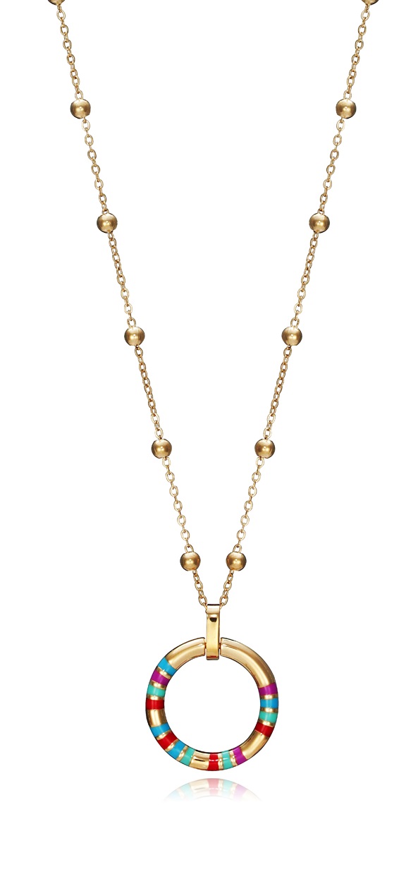 Levně Viceroy Hravý pozlacený náhrdelník Chic 15133C01019