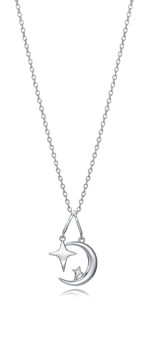 Viceroy Hravý stříbrný náhrdelník Trend 13011C000-30 (řetízek, přívěsek)