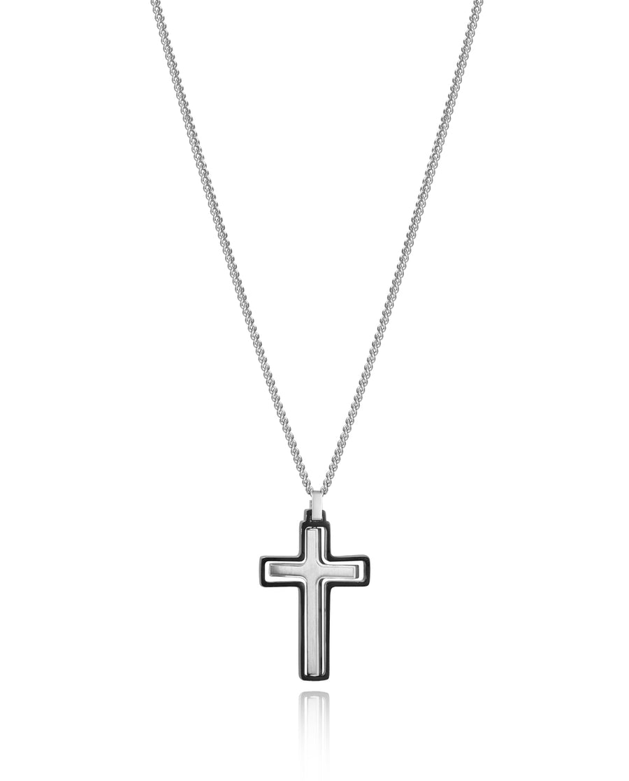 Viceroy Nadčasový pánský náhrdelník s křížkem Magnum 75330C01000