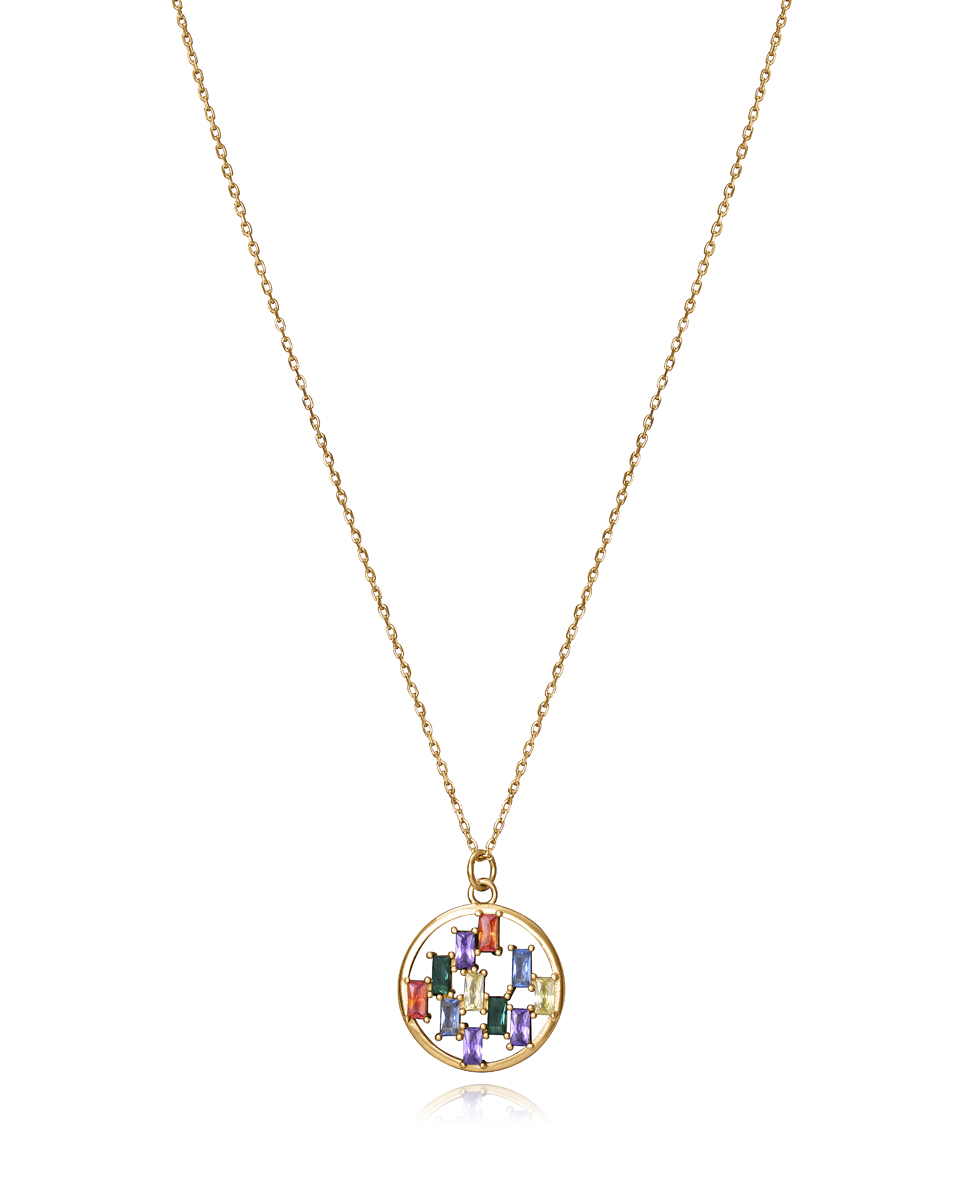 Viceroy Nádherný pozlátený náhrdelník so zirkónmi Elegant 15114C100-39