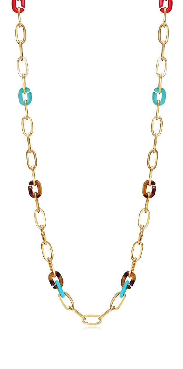 Viceroy -  Nápaditý pozlacený náhrdelník s pryskyřicí Chic 1399C01012