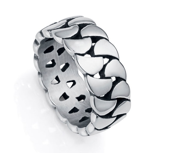 Viceroy Originální pánský prsten z oceli Beat 14053A02 64 mm