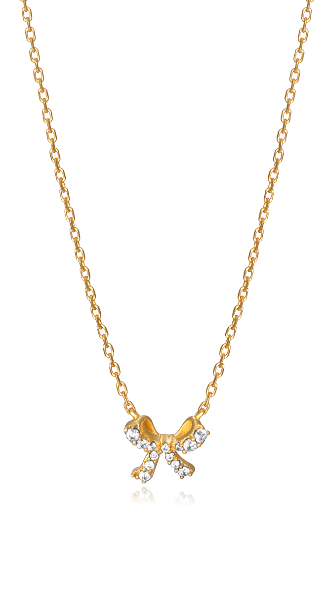 Viceroy Pôvabný pozlátený náhrdelník s masličkou Clasica 61078C100-36