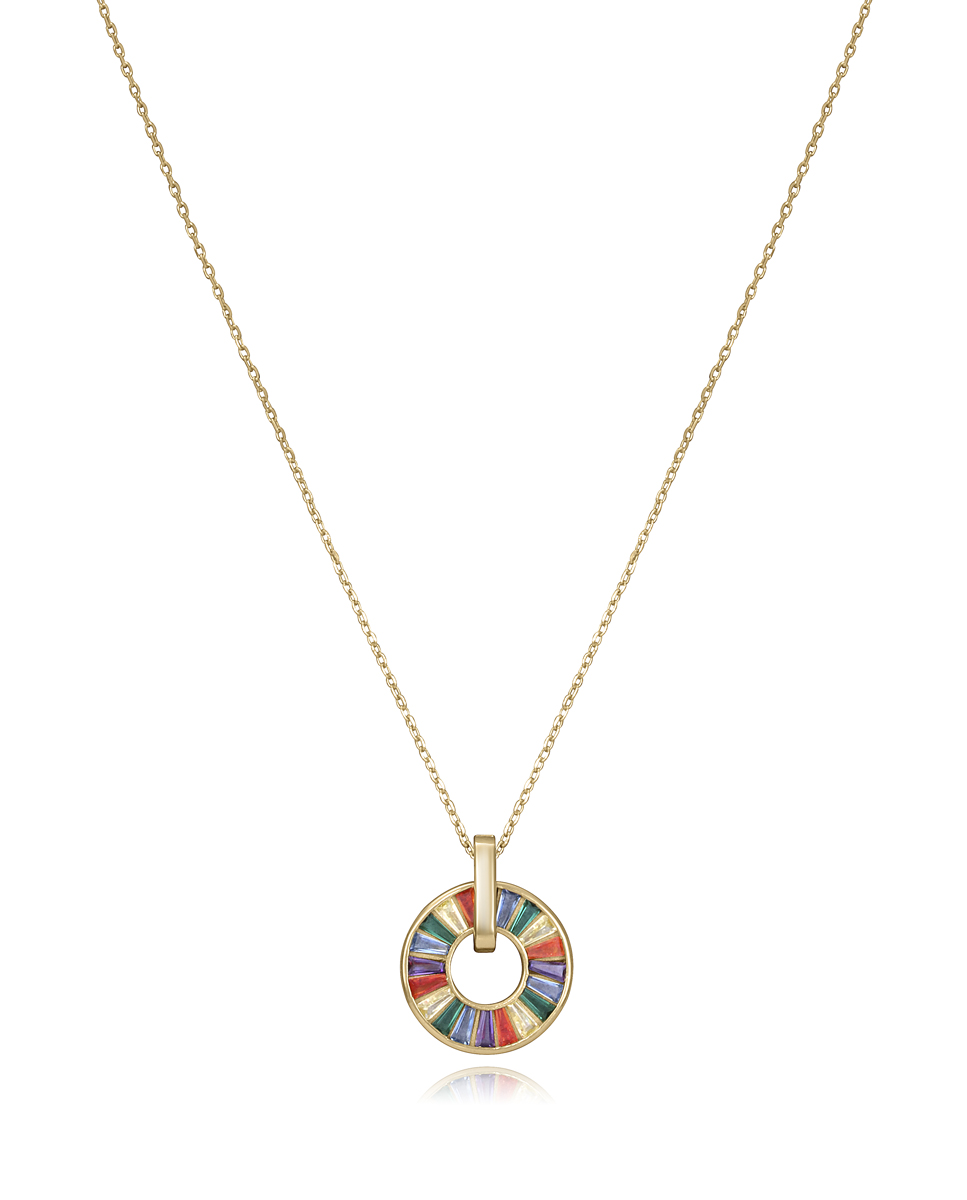 Viceroy Půvabný pozlacený náhrdelník se zirkony Elegant 15115C000-39