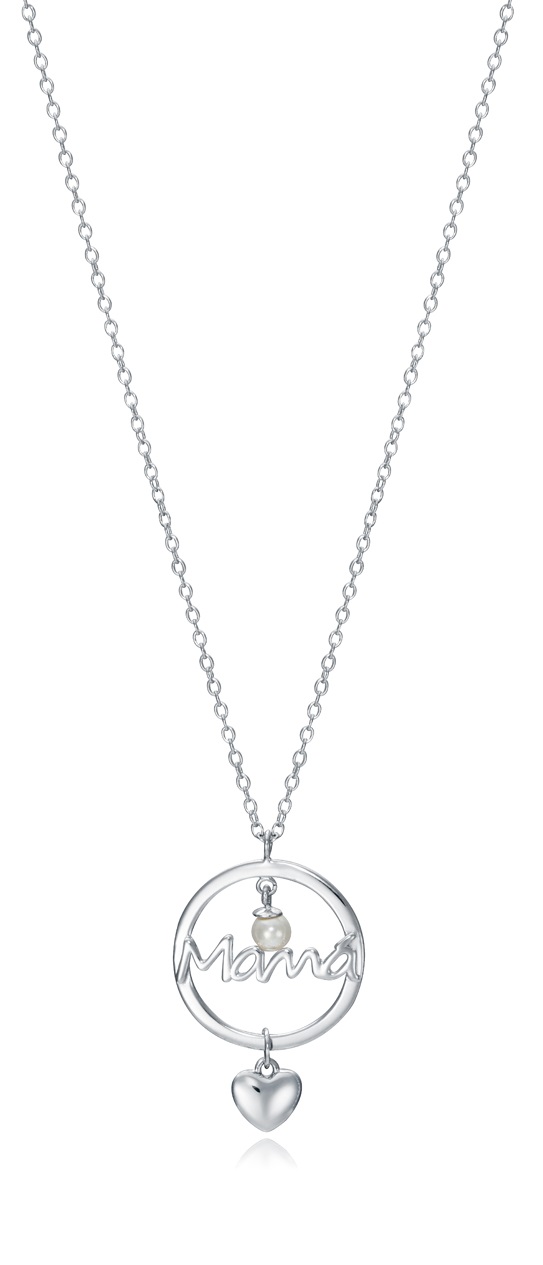 Viceroy Půvabný stříbrný náhrdelník pro maminku Dia Madre 13054C000-60 (řetízek, přívěsek)