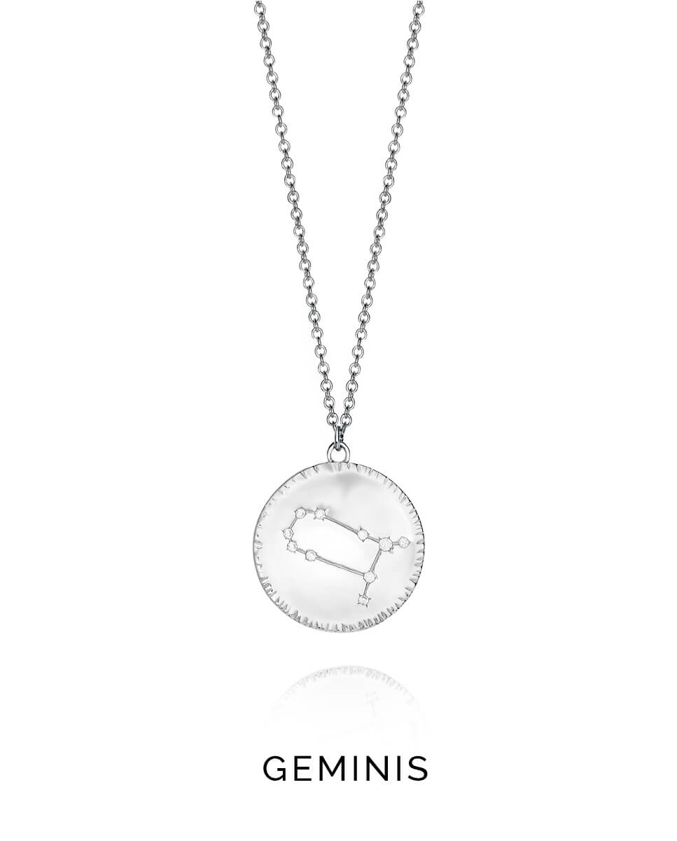Viceroy Stříbrný náhrdelník znamení Blíženci Horoscopo 61014C000-38G