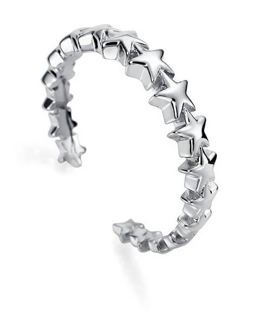 Viceroy Stříbrný otevřený hvězdičkový prsten 61075A01 53 mm