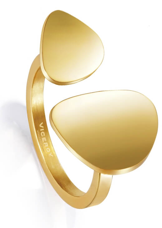 Viceroy Stylový pozlacený prsten Air 15008A01212 52 - 53 mm